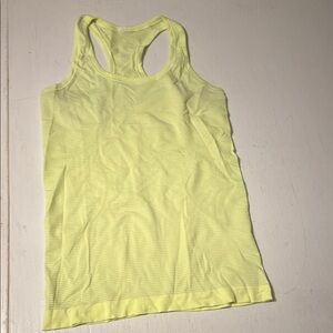 Neon Yellow Lululemon Swiftly Tech Tank